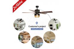 China MDF Blades 52 Inches Remote Control Ceiling Fan With Farmhouse Style supplier