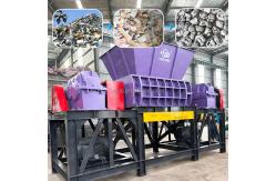China High Efficiency Waste Shredder Machine Automatic Plastic Twin Shaft Shredder supplier