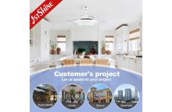 China Invisible 42 Inch Smart Bedroom Ceiling Fan With LED Light CE Approved supplier
