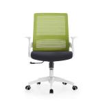 Modern Middle Back Ergonomic Mesh Back Fabric Seat Swivel Staff Office Chair for sale