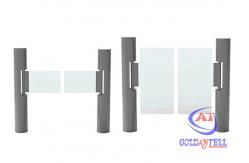 China Anti Tailgating SS316 Cylindrical Swing Turnstile RS485 supplier