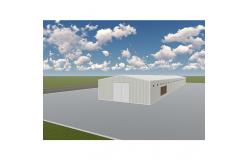 China Prefabricated Portal Frame Metal Building Warehouse, Galvanized Steel Construction Building supplier