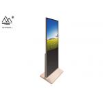 Black 8ms 65 Inch LCD Panel Free Standing Touch Screen Kiosk for sale