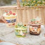 Custom Plastic U Shape Disposable Bubble Tea Cups 500ml Food Grade