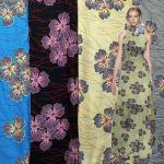 100-200gsm Floral Print Fabric For Dresses , Viscose Rayon Cloth Material for sale