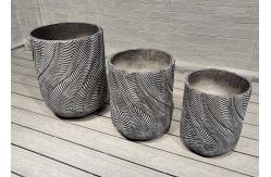 China Frost Resistant Fiber Cement Pot Hand Carved For Long-lasting Frost Resistance supplier