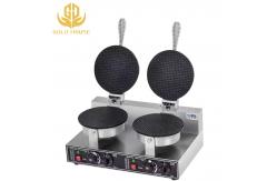 China 2 Plate Electric Cone Machine Snack Bar Equipment For Restaruant supplier