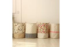 China Promotional Round Foldable Laundry Basket Collapsible 1-3L supplier