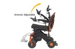 China Lithium Battery Lightweight Electric Wheelchair Foldable With Rigid PU Tyre supplier