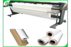 China Good Strength 80gsm White Inkjet Plotter Paper Roll For Garment Cutting System supplier