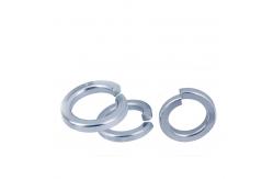 China DIN127 Metric Blue-White Zinc Spring Lock Washers With Square Ends supplier