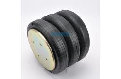 China Rubber Suspension Air Spring 381mm Height Triple Convoluted Air Bellow supplier