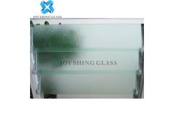 China Clear Acid Etched Louver Glass 4mm 5mm 6mm 8mm Custom Size supplier