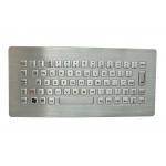 Panel 304 Stainless Steel Keyboard 68 Keys Waterproof Wired Keyboard For Outdoor for sale