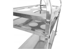 China                  High Quality Stainless Steel Removable Trolly with Four Wheels              supplier
