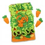 4 Layer Carrot Snuffle Mat For Dogs Cat Fleece Felt Slow Feeding Pet Training Blanket 72x43cm for sale