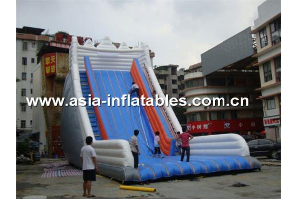 Giant Inflatable Water Slide With Single Lane For Sand Beach Games