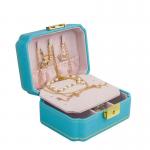 Ring Necklace Jewellery Packaging Box PU Leather Jewelry Set Gift Box With Zipper for sale