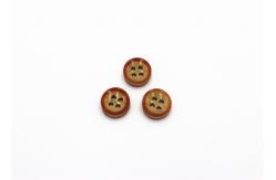 China Durable Casual Dress Shirt Buttons Replacement , Resin 4 Hole Button supplier