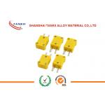 Standard / miniature Yellow / black color Thermocouple Connector  Male  and Female type K / J for sale