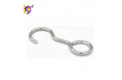 China Custom Iron Zinc Plated S Shape Hook Clip Wireforms Carabiner Handles Spring supplier