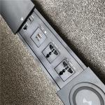 Embedded conference table power outlet mobile phone wireless charging multimedia socket for sale