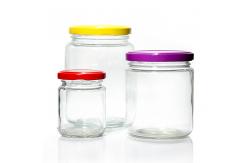 China Private Label 8Oz 380Ml 500Ml Clear Sauce Chilli Glass Jar With Metal Lid supplier