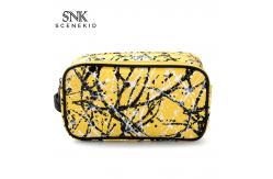 China Daily Use Zipper Canvas Make Up Custom Cosmetic Bag supplier