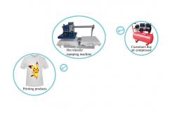 China Compact Heat Press Transfer Machine , Hot Press Machine  Full Digital Display supplier