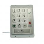 Panelmount Rugged Vandal-proof Waterproof 15 Flat Keys Door Access Control Numeric Keypad for sale