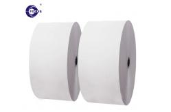 China 100% Virgin Pulp Black Image Thermal Paper Jumbo Roll 48gsm supplier