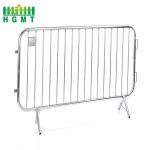 Traffic Road Safety 0.9m Steel Barricade Barrier With Bridge / Flat / V Shape Feet for sale