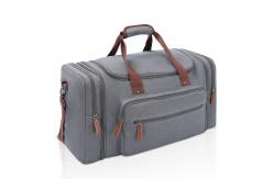 China Large Capacity Grey Suitcase Duffle Bag With Shoe Compartment supplier