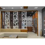 Vertical / Multi Fold Decorative Metal Screen Panels Customized Patterns