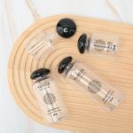 Mushroom Lid PET Plastic Packaging Bottles Cylinder Toner Shampoo Bottles 80ml 100ml 150ml