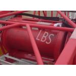 Customized Color LBS Grooved Drum / Hydraulic Winch With Spooling Device for sale