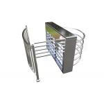 Metal Wings Acrylic SS304 Waist High Turnstile IP55 450mm Arm for sale