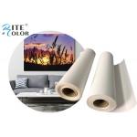 220gsm Inkjet Polyester Canvas Rolls Aqueous Waterproof  Matte Anti Cracking for sale