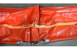 China Solid Floating Pvc Oil Containment Boom With Balast Chain And Shackle supplier