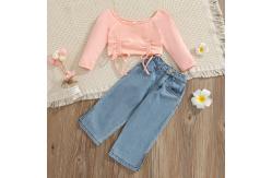 China Polyester Newborn Take Home Children'S Outfit Sets Spring Autumn 110cm OEM supplier