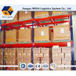 Steel Storage Push Back Pallet Racking System Supermarket Shelving for sale
