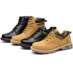 Construction Workers Safety Shoes Anti Smashing And Anti Stab Boots High Top British Martin Boots for sale
