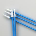 Pointy Sharp Sponge Head 76mm Foam Swabs Blue Handle For Precision Cleaning for sale