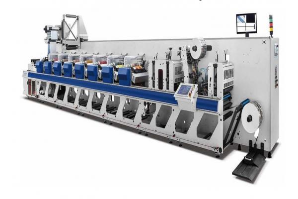 Automatic Flexographix Label Printing Machine With Die Cutter