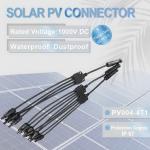 1T4 Y Branch M/FFFF F/MMMM Solar Panel Parallel Connectors for sale