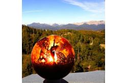 China Steel Manual Ignition Rustic Red Fire Pits Or Customized Fire Pits supplier
