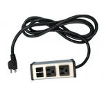 Mountable 2 Way Socket Power Strip With USB Charger Two Port 5V 2.1A / 5V 1.0A for sale