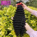 Deep Wave Peruvian Virgin Peruvian Human Hair No Shedding No Tangle Natural Color for sale