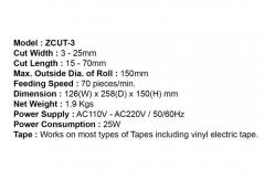 China Maximum Speed 70 Pcs/Minute ZCUT-3 Carousel Tape Dispenser Machine Automatic supplier