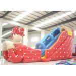 Big clown cartoon inflatable slide - inflatable long slide with arch
